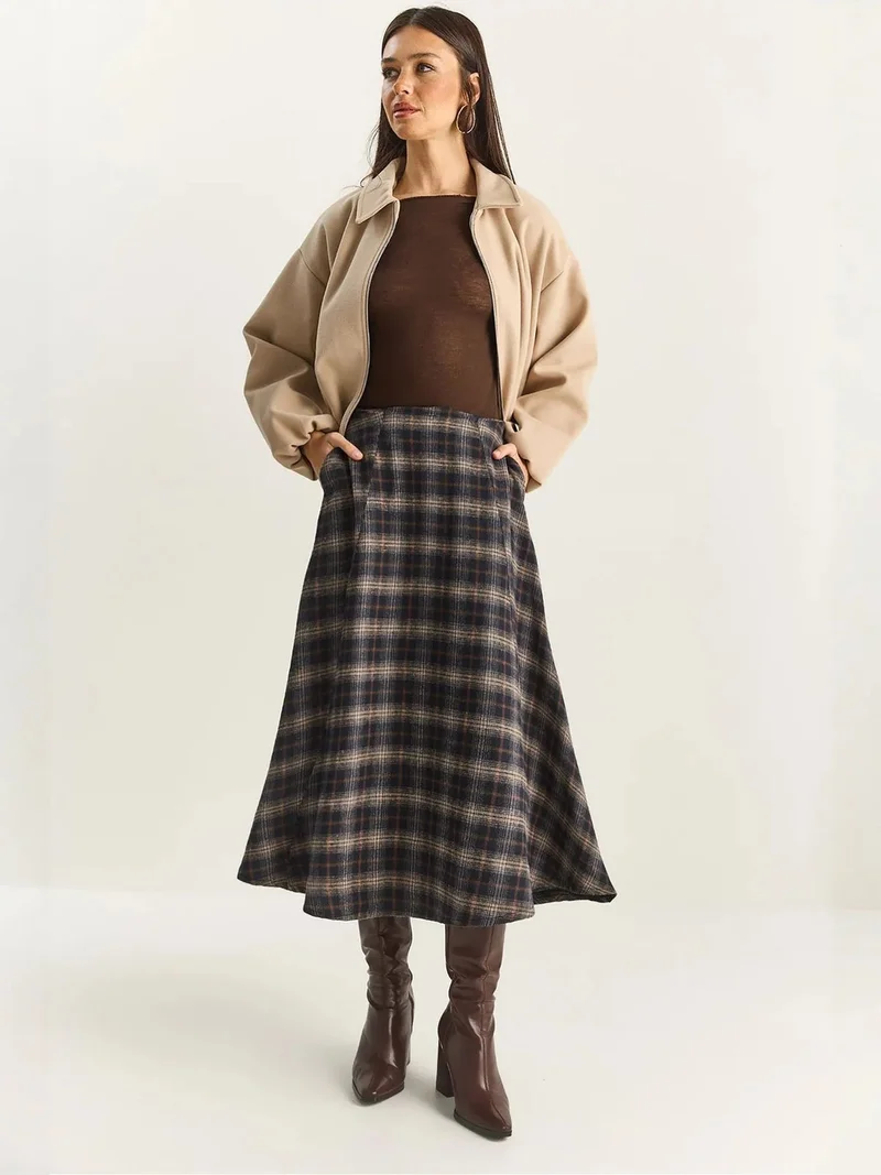 بيانكو لوتشي LUCCI High Waist Midi Skirt